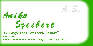 aniko szeibert business card